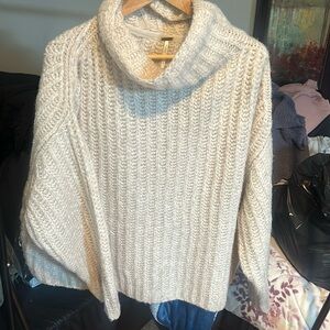 Free People wool blend cowl neck sweater